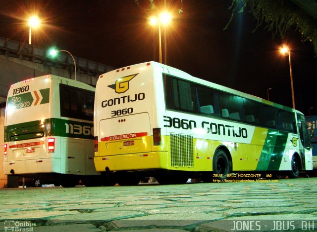 Empresa Gontijo de Transportes 3860 na cidade de Belo Horizonte, Minas Gerais, Brasil, por Jones Bh. ID da foto: 628963.