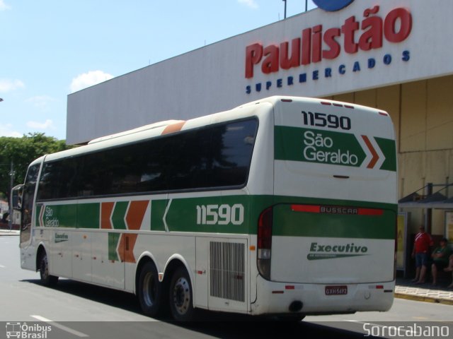Cia. São Geraldo de Viação 11590 na cidade de Sorocaba, São Paulo, Brasil, por Elias  Junior. Número da foto: #631390.