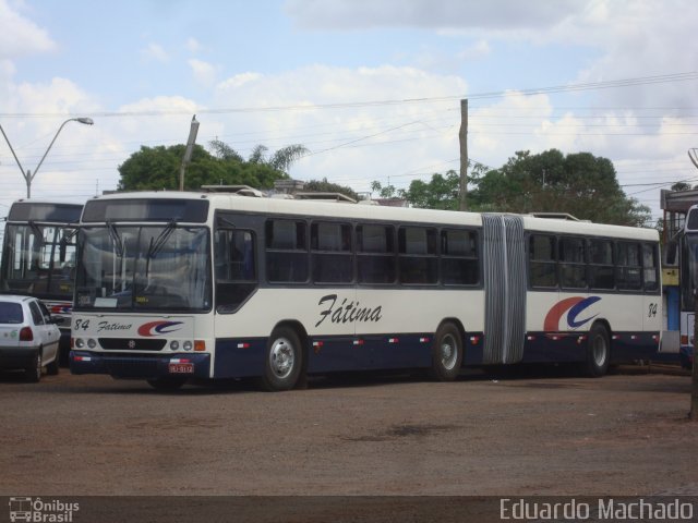 Transporte Coletivo Nossa Senhora de Fátima 84 na cidade de Cruz Alta, Rio Grande do Sul, Brasil, por Eduardo Machado. Número da foto: #632320.