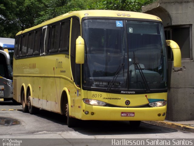 Viação Itapemirim 8019 na cidade de São Paulo, São Paulo, Brasil, por Harllesson Santana Santos. ID da foto: 633730.