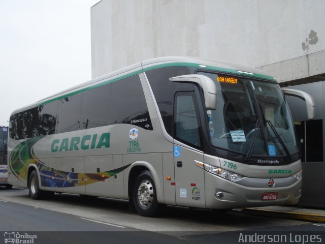 Viação Garcia 7196 na cidade de Campinas, São Paulo, Brasil, por Anderson Lopes. ID da foto: 633340.