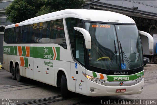 Cia. São Geraldo de Viação 21330 na cidade de Rio de Janeiro, Rio de Janeiro, Brasil, por Carlos Eduardo Lopes. Número da foto: #632395.