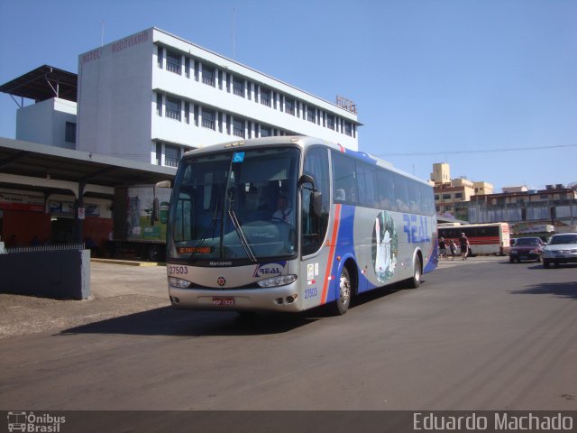 Real Transporte e Turismo 27503 na cidade de Ijuí, Rio Grande do Sul, Brasil, por Eduardo Machado. ID da foto: 632535.