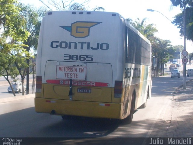 Empresa Gontijo de Transportes 3865 na cidade de Belo Horizonte, Minas Gerais, Brasil, por Júlio  Mandelli. Número da foto: #633861.