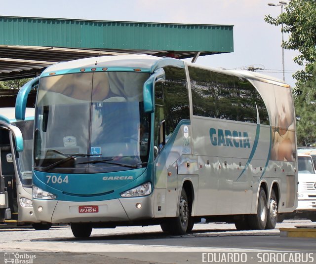 Viação Garcia 7064 na cidade de São Paulo, São Paulo, Brasil, por EDUARDO - SOROCABUS. Número da foto: #634942.