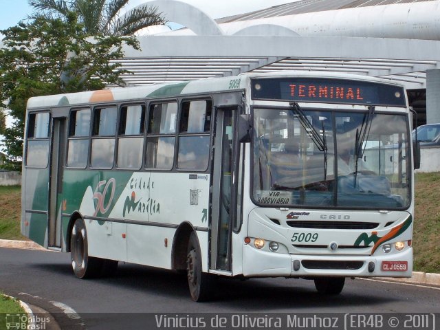 Empresa Circular de Marília 5009 na cidade de Marília, São Paulo, Brasil, por Vinicius de Oliveira Munhoz. Número da foto: #634923.