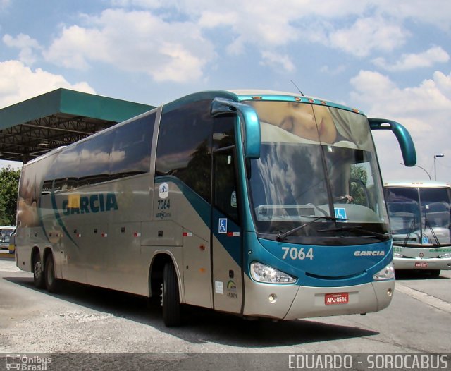 Viação Garcia 7064 na cidade de São Paulo, São Paulo, Brasil, por EDUARDO - SOROCABUS. Número da foto: #634947.