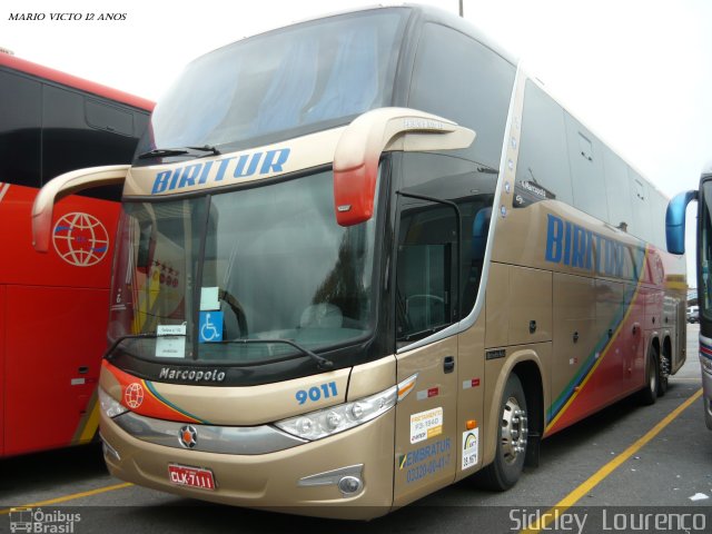 Biritur - Birigui Turismo 9011 na cidade de Aparecida, São Paulo, Brasil, por Sidcley Lourenço. Número da foto: #635228.
