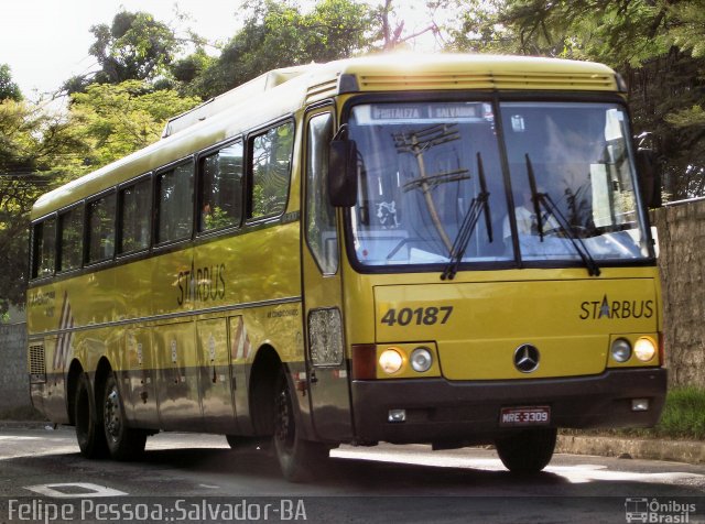 Viação Itapemirim 40187 na cidade de Salvador, Bahia, Brasil, por Felipe Pessoa de Albuquerque. Número da foto: #636261.