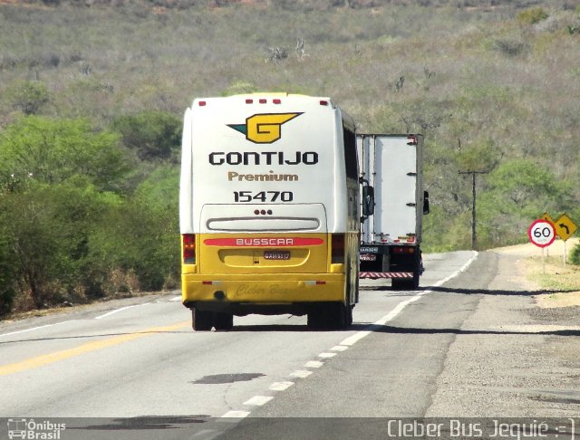 Empresa Gontijo de Transportes 15470 na cidade de Jequié, Bahia, Brasil, por Cleber Bus. Número da foto: #637186.
