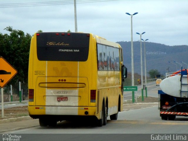 Viação Itapemirim 45339 na cidade de Jequié, Bahia, Brasil, por Gabriel Bispo. Número da foto: #636617.