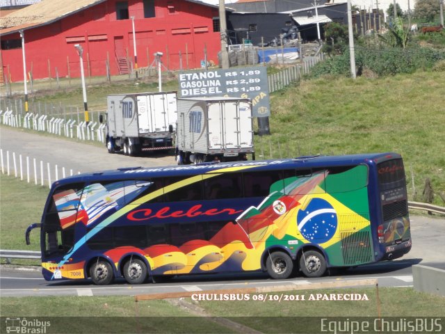 Cleber Turismo 7008 na cidade de Aparecida, São Paulo, Brasil, por Paulo Roberto Chulis. Número da foto: #640562.
