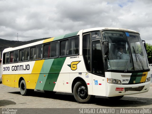 Empresa Gontijo de Transportes 3170 na cidade de Almenara, Minas Gerais, Brasil, por Sérgio Augusto Braga Canuto. ID da foto: 641085.