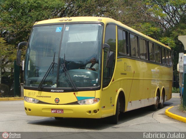 Viação Itapemirim 8117 na cidade de São Paulo, São Paulo, Brasil, por Fabricio do Nascimento Zulato. ID da foto: 597163.