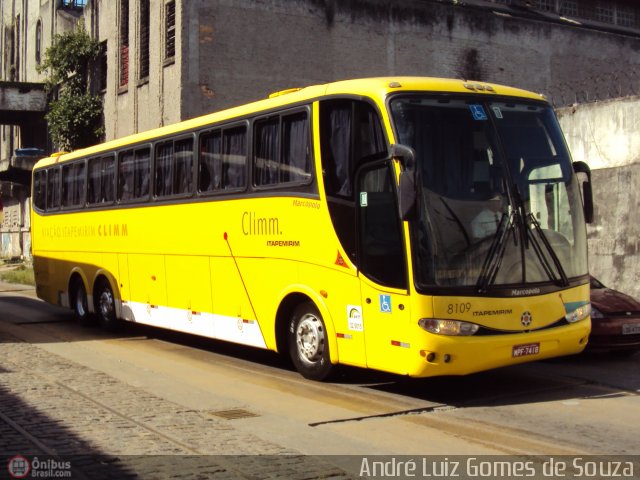 Viação Itapemirim 8109 na cidade de Rio de Janeiro, Rio de Janeiro, Brasil, por André Luiz Gomes de Souza. ID da foto: 597110.