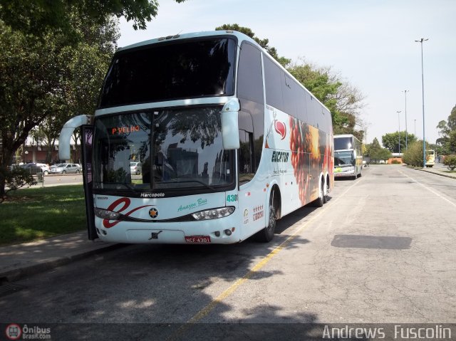 Eucatur - Empresa União Cascavel de Transportes e Turismo 4301 na cidade de Curitiba, Paraná, Brasil, por Andrews  Fuscolin. Número da foto: #596378.