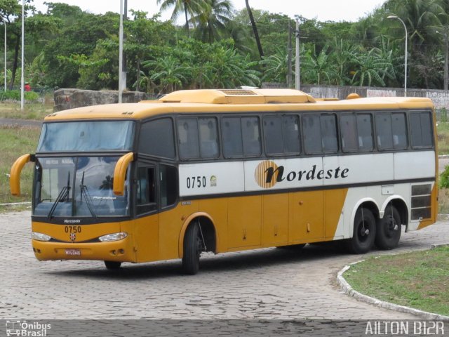 Viação Nordeste 0750 na cidade de João Pessoa, Paraíba, Brasil, por Ailton Florencio. ID da foto: 641571.