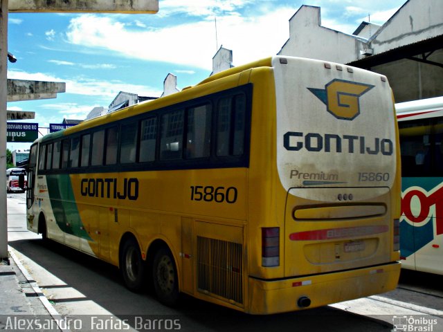 Empresa Gontijo de Transportes 15860 na cidade de Rio de Janeiro, Rio de Janeiro, Brasil, por Alexsandro  Farias Barros. ID da foto: 643812.