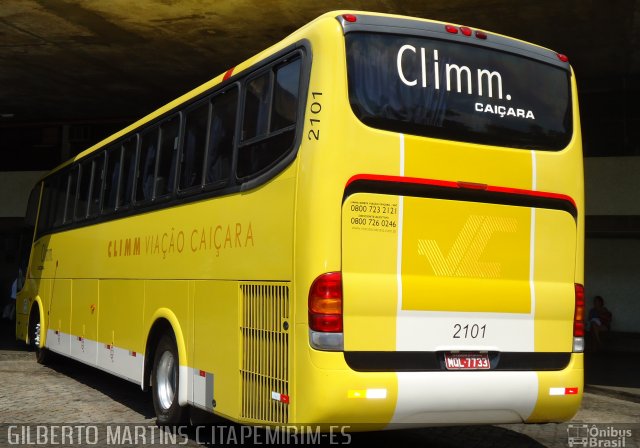 Kaissara - Viação Caiçara 2101 na cidade de Cachoeiro de Itapemirim, Espírito Santo, Brasil, por Gilberto Martins. Número da foto: #644150.