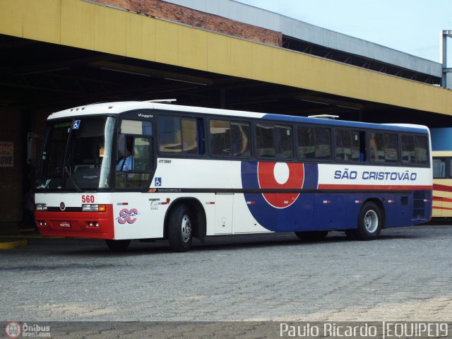 Viação São Cristóvão 560 na cidade de Divinópolis, Minas Gerais, Brasil, por Paulo Ricardo. Número da foto: #597990.