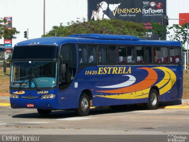 Viação Estrela 11420 na cidade de Goiânia, Goiás, Brasil, por Clébio Júnior. Número da foto: #601623.