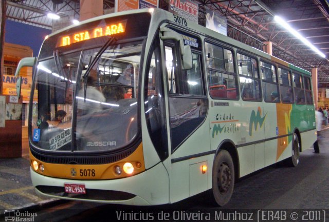 Empresa Circular de Marília 5078 na cidade de Marília, São Paulo, Brasil, por Vinicius de Oliveira Munhoz. Número da foto: #602602.