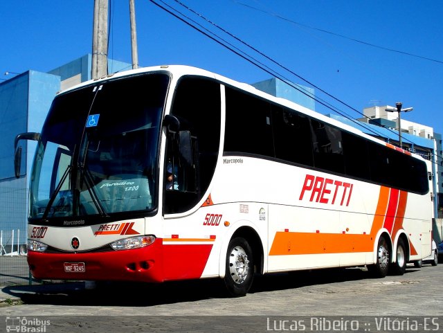Viação Pretti 5000 na cidade de Vitória, Espírito Santo, Brasil, por Lucas  Ribeiro. Número da foto: #601964.