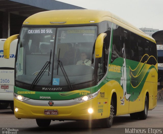 Expresso Caxiense 7021 na cidade de Porto Alegre, Rio Grande do Sul, Brasil, por Matheus Etges. Número da foto: #603103.