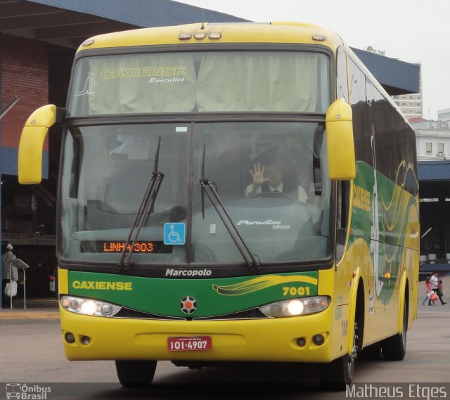 Expresso Caxiense 7001 na cidade de Porto Alegre, Rio Grande do Sul, Brasil, por Matheus Etges. Número da foto: #603249.