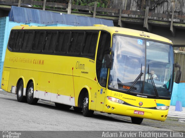 Viação Itapemirim 8039 na cidade de Santos, São Paulo, Brasil, por Adam Xavier Rodrigues Lima. Número da foto: #603305.