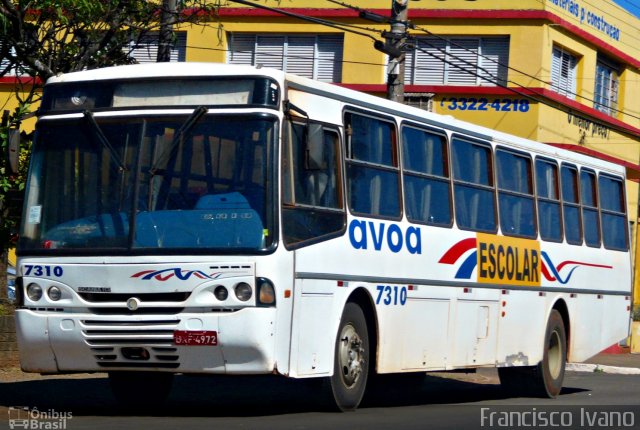 AVOA - Auto Viação Ourinhos Assis 7310 na cidade de Ourinhos, São Paulo, Brasil, por Francisco Ivano. Número da foto: #605377.