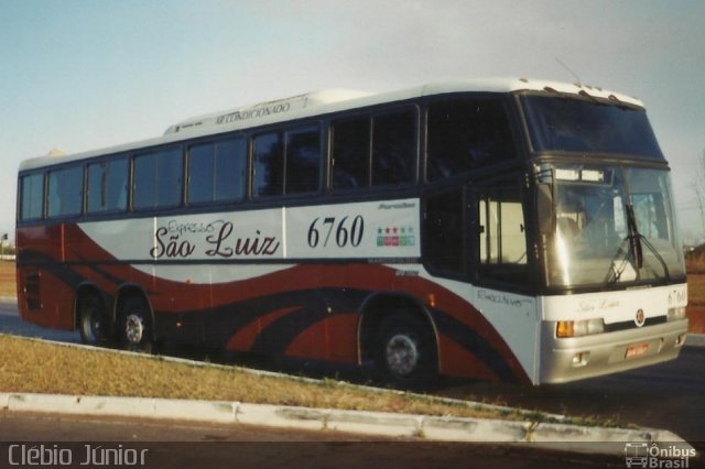 Expresso São Luiz 6760 na cidade de Brasília, Distrito Federal, Brasil, por Clébio Júnior. Número da foto: #605014.