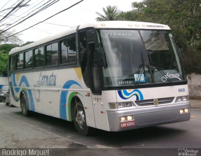 Fernatu Transportes e Turismo 060 na cidade de Rio de Janeiro, Rio de Janeiro, Brasil, por Rodrigo Miguel. Número da foto: #605806.