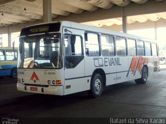 Evanil Transportes e Turismo RJ 132.008 na cidade de Nova Iguaçu, Rio de Janeiro, Brasil, por Rafael da Silva Xarão. Número da foto: #605250.