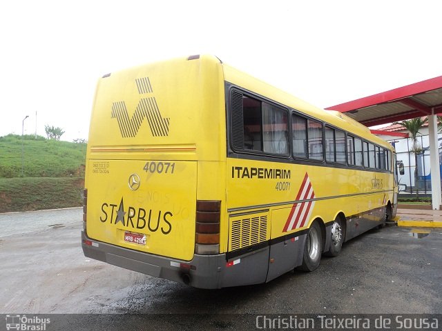Viação Itapemirim 40071 na cidade de Perdões, Minas Gerais, Brasil, por Christian Teixeira de Sousa. Número da foto: #646514.