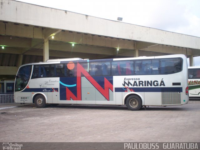 Expresso Maringá 5331 na cidade de Guaratuba, Paraná, Brasil, por Paulobuss  Guaratuba. ID da foto: 646076.