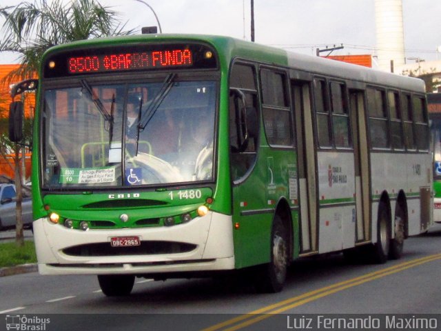 Viação Santa Brígida 1 1480 na cidade de São Paulo, São Paulo, Brasil, por Rafael Santos. ID da foto: 645232.