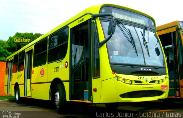 TCA - Transportes Coletivos Anápolis 2111 na cidade de Anápolis, Goiás, Brasil, por Carlos Júnior. ID da foto: 645443.