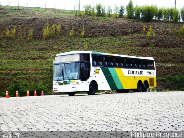 Empresa Gontijo de Transportes 5870 na cidade de João Monlevade, Minas Gerais, Brasil, por Philippe Almeida. Número da foto: #645385.