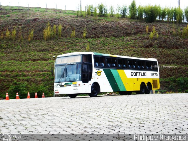 Empresa Gontijo de Transportes 5870 na cidade de João Monlevade, Minas Gerais, Brasil, por Philippe Almeida. ID da foto: 645385.