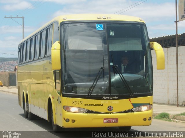 Viação Itapemirim 8019 na cidade de Vitória da Conquista, Bahia, Brasil, por Rava Ogawa. ID da foto: 661342.