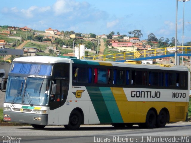 Empresa Gontijo de Transportes 11070 na cidade de João Monlevade, Minas Gerais, Brasil, por Lucas  Ribeiro. ID da foto: 660890.