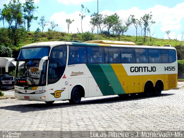 Empresa Gontijo de Transportes 14515 na cidade de João Monlevade, Minas Gerais, Brasil, por Lucas  Ribeiro. Número da foto: #660839.