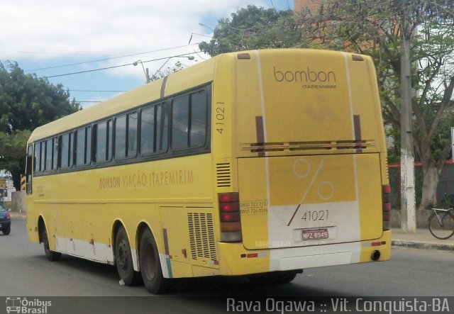 Viação Itapemirim 41021 na cidade de Vitória da Conquista, Bahia, Brasil, por Rava Ogawa. Número da foto: #662400.