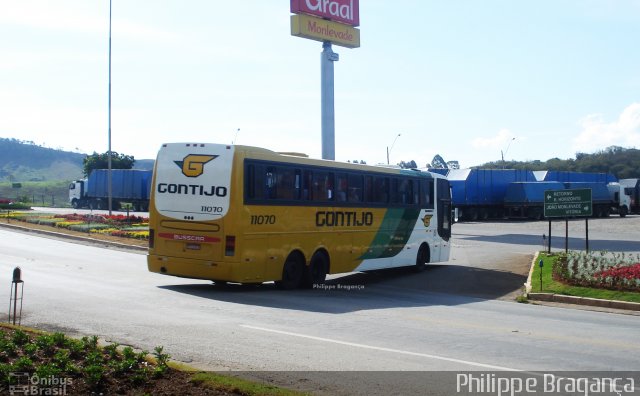 Empresa Gontijo de Transportes 11070 na cidade de João Monlevade, Minas Gerais, Brasil, por Philippe Almeida. Número da foto: #663322.