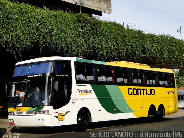 Empresa Gontijo de Transportes 15445 na cidade de Belo Horizonte, Minas Gerais, Brasil, por Sérgio Augusto Braga Canuto. ID da foto: 663372.