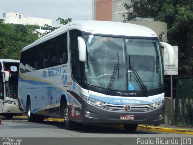 Empresa de Transportes Santa Terezinha 6560 na cidade de São Paulo, São Paulo, Brasil, por Paulo Ricardo. ID da foto: 666513.