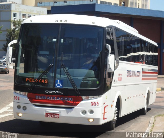 Expresso Embaixador 303 na cidade de Porto Alegre, Rio Grande do Sul, Brasil, por Matheus Etges. Número da foto: #666608.