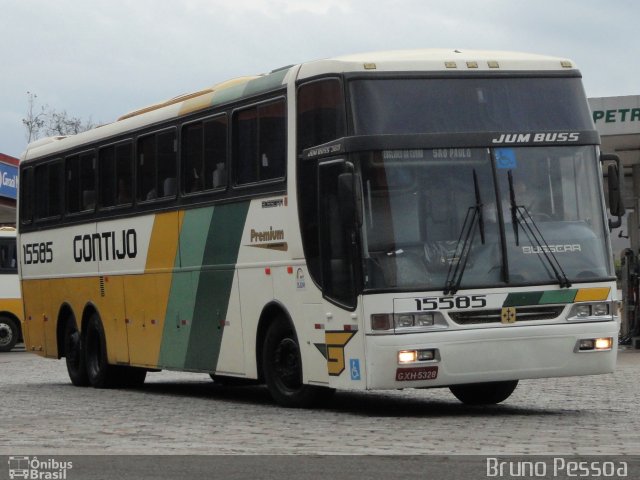 Empresa Gontijo de Transportes 15585 na cidade de João Monlevade, Minas Gerais, Brasil, por Bruno Pessoa e Pessoa. ID da foto: 667024.