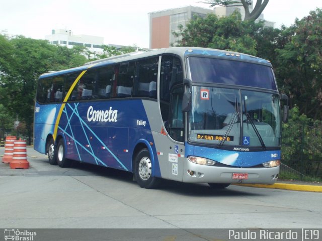 Viação Cometa 5401 na cidade de São Paulo, São Paulo, Brasil, por Paulo Ricardo. ID da foto: 666522.